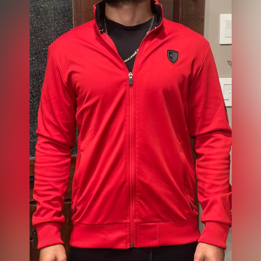Men’s Puma Ferrari Scuderia Full Zip Red Jacket Size UK-L, US-M